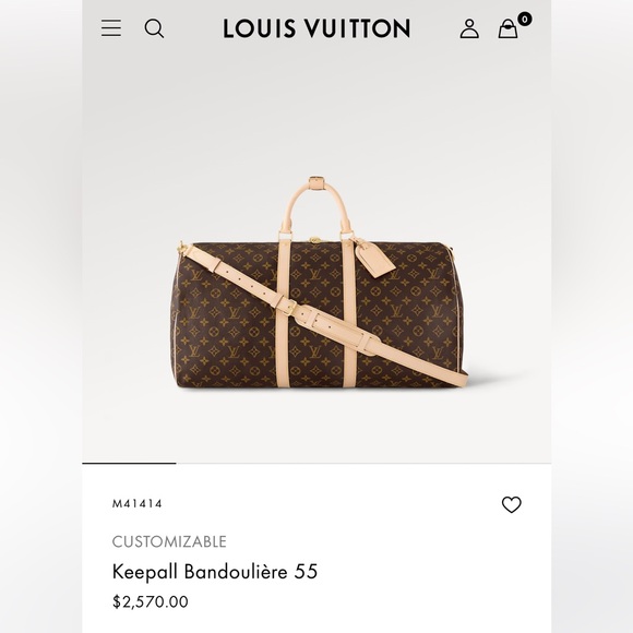 Louis Vuitton Keepall Bandoulière 55 - Picture 3 of 13